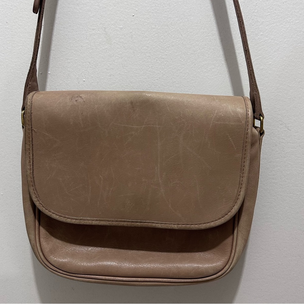 Vintage Beige Coach Bag